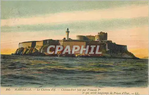 Ansichtskarte AK Marseille Le Chateau d'If Chateau fort Bati par Francois 1er et qui servit longtemps de Prison d