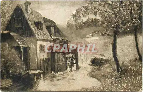 Cartes postales Tableau Moulin a eau