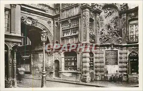 Moderne Karte Rouen (Seine Infre) Groupe pittoresque de batiments Renaissance Rue de la Grosse Horloge (1511)