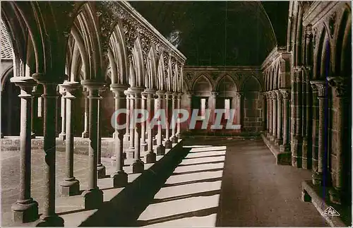 Moderne Karte Mont St Michel L'Abbaye Le Cloitre