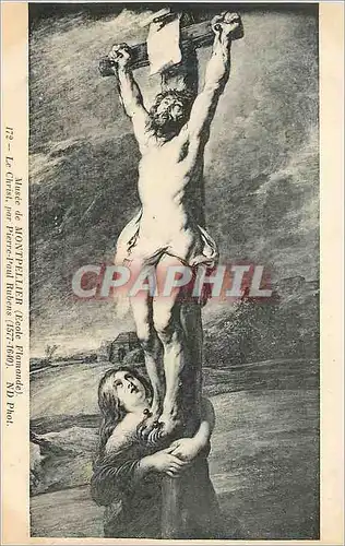 Ansichtskarte AK Musee de Montpellier (Ecole Bolonaise) Le Christ par Pierre Paul Rubens (1577 1640)