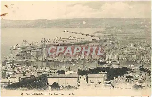 Cartes postales Marseille Vue Generale