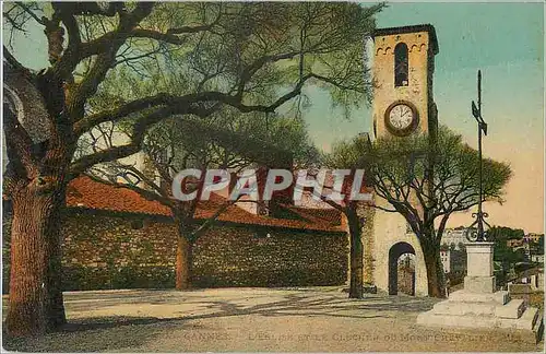 Ansichtskarte AK Cannes L'eglise et le clocher du Mont Chevalier