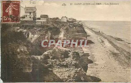 Cartes postales Saint Aubin sur Mer Les Falaises