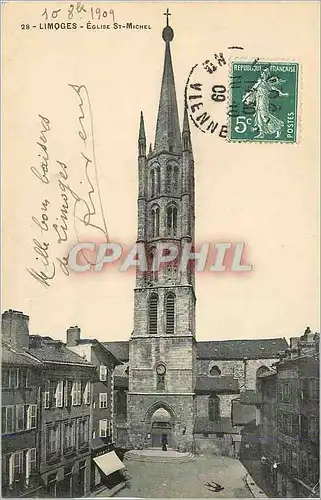 Cartes postales Limoges Eglise St Michel