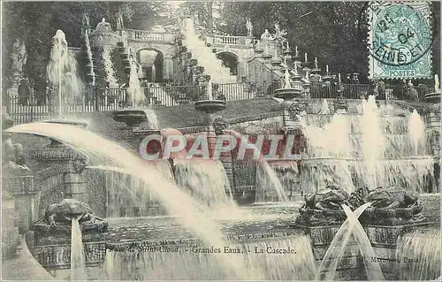 Ansichtskarte AK Parc de Saint Cloud Grandes Eaux La Cascade