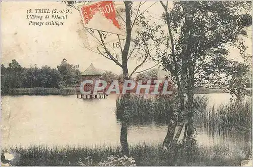 Cartes postales Triel (S et O) L'Etang de l'Hautil Paysage artistique