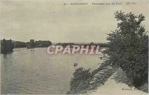 Cartes postales Bonnieres Panorama pris du Pont