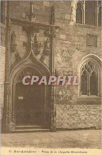 Cartes postales Roc Amadour Porte de la Chapelle Miraculeuse