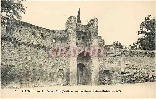 Cartes postales Cahors Anciennes Fortifications La Porte Saint Michel