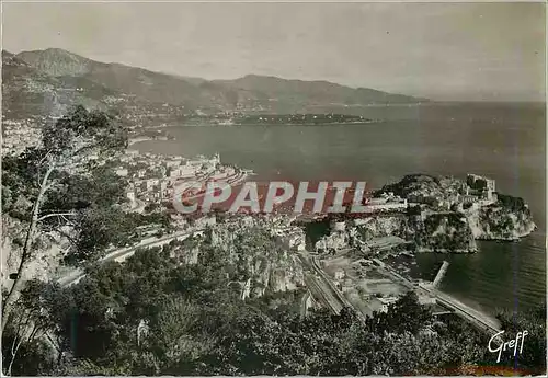 Cartes postales moderne La Cote d'Azur Monte Carlo Monaco (Principaute) Vue generale vers le Cap Martin et Bordighera (I
