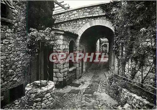 Moderne Karte Eze Village La Chevre d'Or