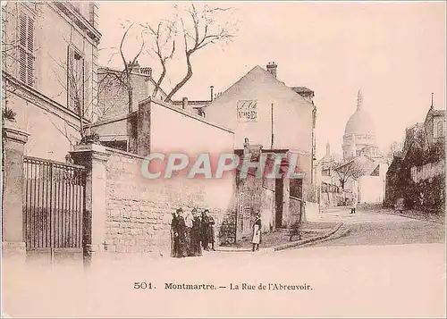 Cartes postales moderne Montmartre La Rue de l'Abreuvoir