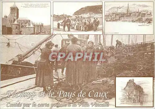 Moderne Karte Fecamp et le Pays de Caux Contes par la carte postale a la villa Vincelli