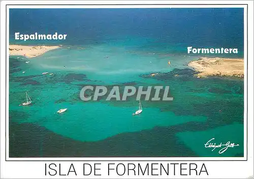 Moderne Karte Formentera (Baleares) Spain Espalmador