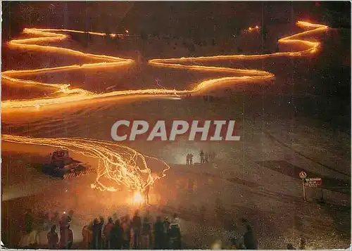 Cartes postales moderne Suisse Descente aux flambeau