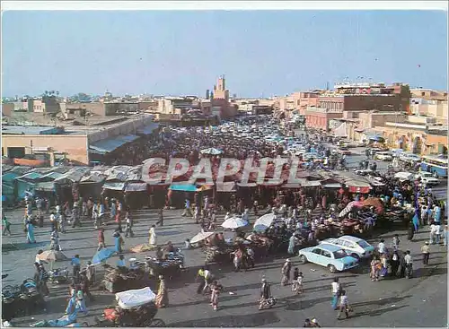 Cartes postales moderne Maroc Infini Marrakech Place Djemaa El Fna Depot Legal 1984