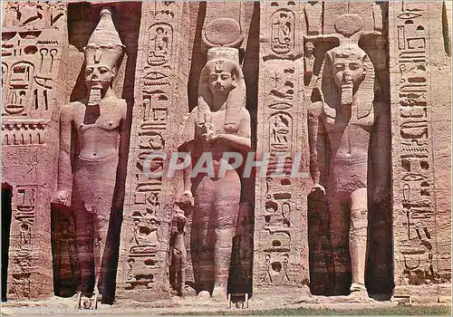 Cartes postales moderne Some Statues of Abou Simbel