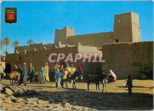Moderne Karte Maroc Typique Constructions Typiques au Sud