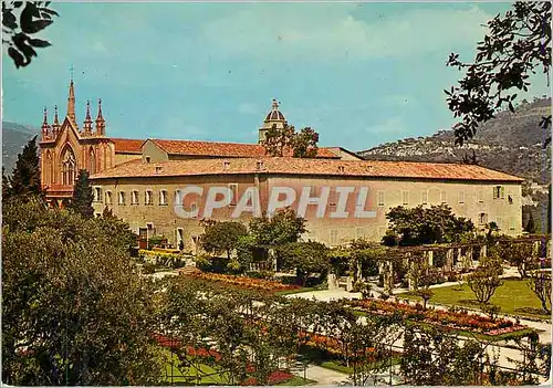 Cartes postales moderne Nice L'Eglise du Monastere de Cimiez et une partie de ses jardins fleuris