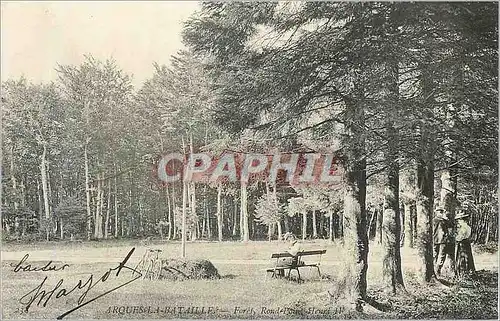 Ansichtskarte AK Arques la Bataille Foret Rond Point Henri II Velo Cycle