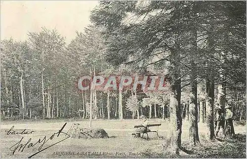 Cartes postales Arques la Bataille Foret Rond Point Henri II Velo Cycle
