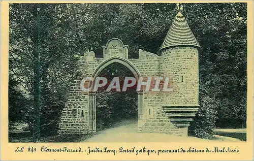 Cartes postales moderne Clermont Ferrand Jardin Lecoq Portail golbique provenant du Chateau du Mal Assis