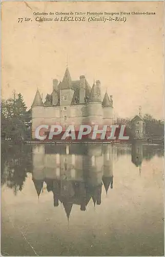Cartes postales Chateau de Lecluse (Nenilly le Real) Collection des Chateaux de l'Allier Phototype Bourgeois Fre