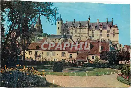 Moderne Karte Vallee de la Loire Le chateau royal de Loches ou on ne peut manquer d'evoquer le souvenir d'Agne