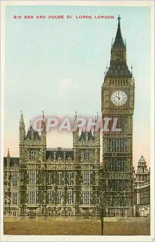 Cartes postales Big Ben and House of Lords London