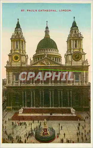 Ansichtskarte AK St Paul's Cathedral London The largest and most famous church in the City and the masterpiece of