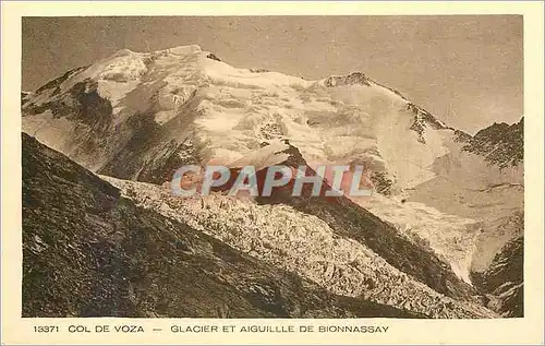 Cartes postales moderne Col de Voza Glacier et Aiguille de Bionnassay les Beaux sites de France