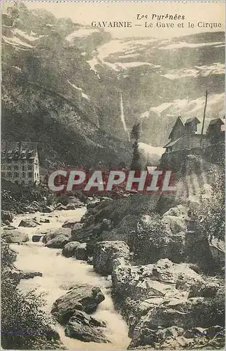 Cartes postales Les Pyrenees Gavarnie La Gave et le Cirque