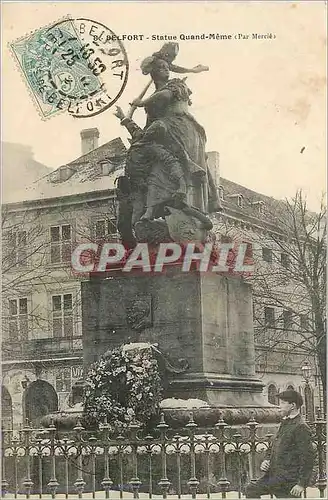 Cartes postales Belfort Statue Quand Meme (Par Mercie)