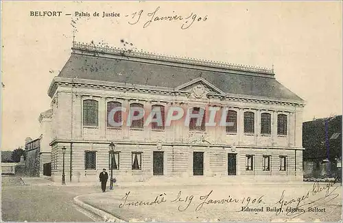 Cartes postales Belfort Palais de Justice