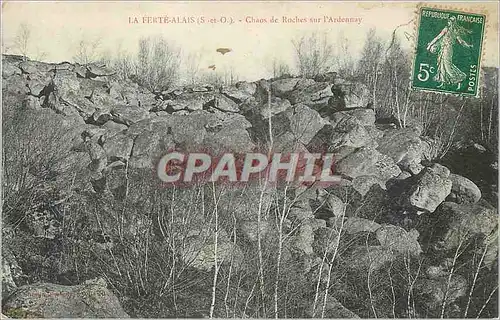 Cartes postales La Ferte Alais (S et O) Chaos de Roche sur l'Ardennay