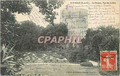 Cartes postales Dourdan (S et O) Le Donjon Vue des Jardins
