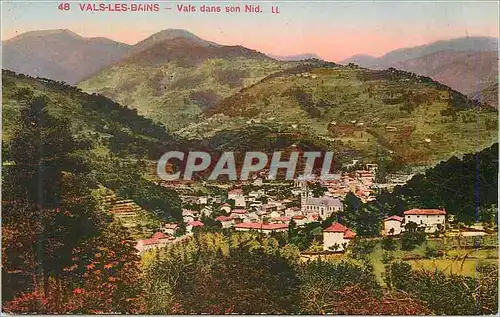 Cartes postales Vals les Bains Vals dans son Nid
