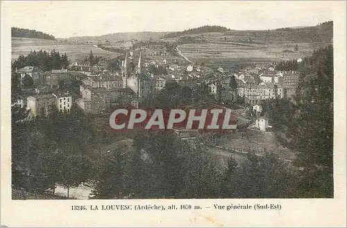 Cartes postales La Louvesc (Ardeche) Vue generale (Sud Est)