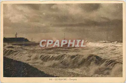 Cartes postales Le Havre Tempete