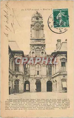 Cartes postales Lyon en 1906 Hotel