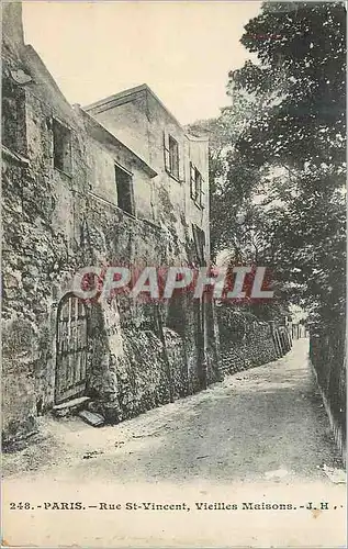 Cartes postales Paris Rue St Vincent Vieilles Maisons