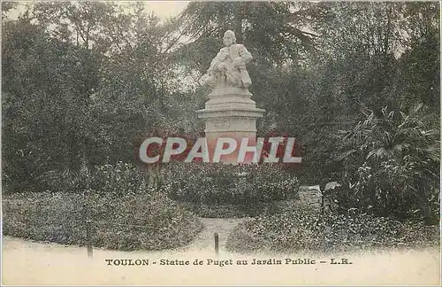 Ansichtskarte AK Toulon Statue de Puget au Jardin Public