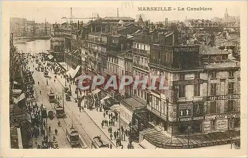 Cartes postales Marseille La Canebiere