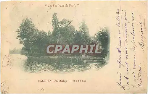 Ansichtskarte AK Enghien Les Bains vue du lac Les environs de Paris