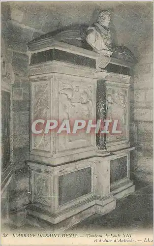 Cartes postales L'Abbaye de Saint Denis Tombeau de Louis XIII et d'Anne d'Autriche