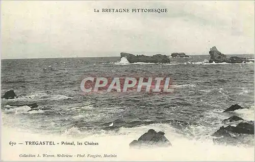 Cartes postales La Bretagne Pittoresque Tregastel Primel Les Chaises