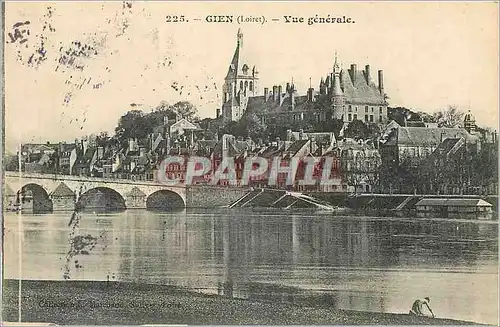 Cartes postales Gien (Loiret) Vue generale