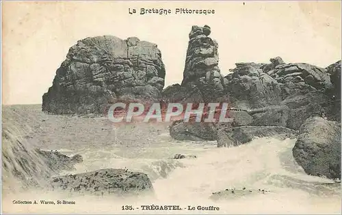 Cartes postales La Bretagne Pittoreque Tregastel Le Gouffre