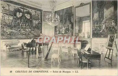 Ansichtskarte AK Chateau de Compiegne Salon de Musique